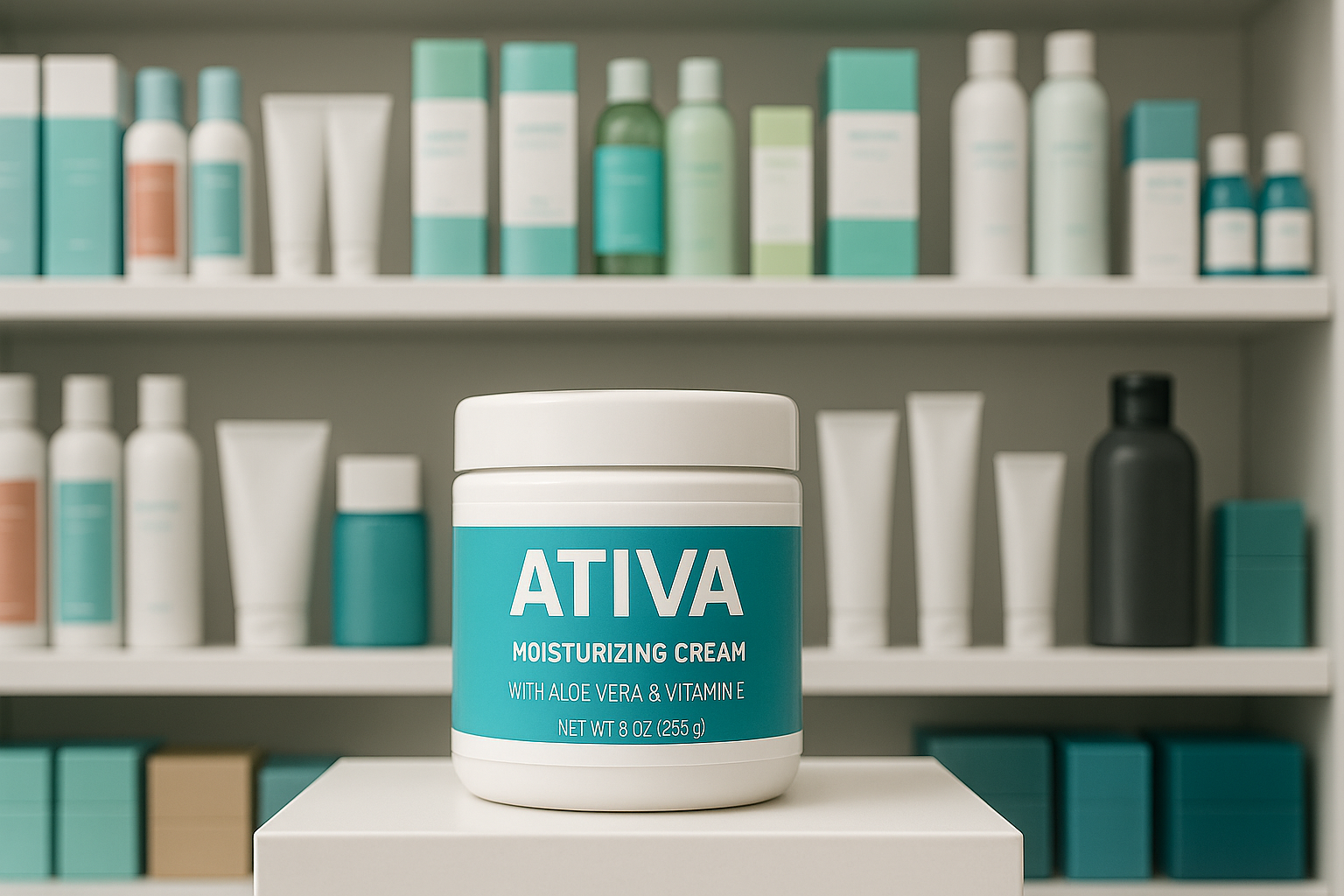 Rótulo ideal para cosméticos Ativa Flex