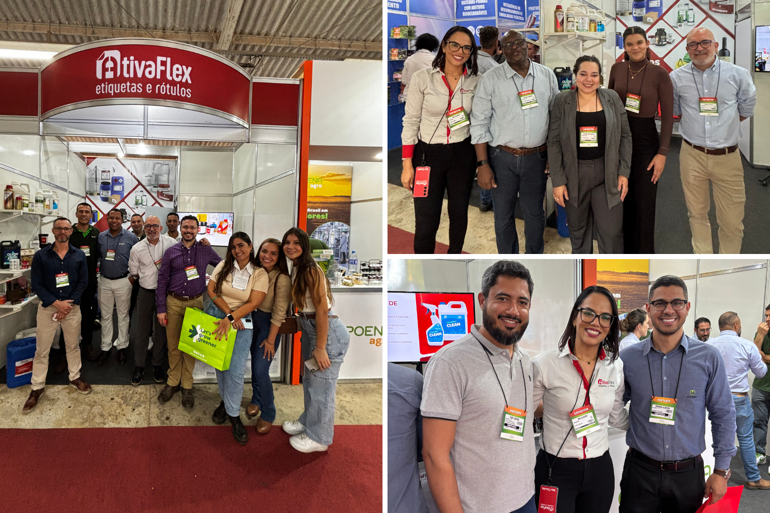 Visitantes no Estande da Ativa Flex na Hortitec